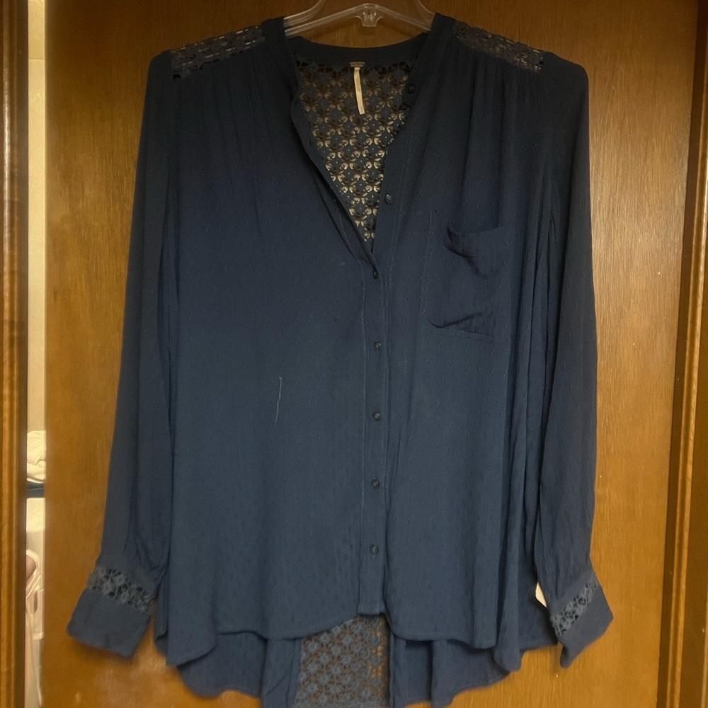 Free People button front tunic